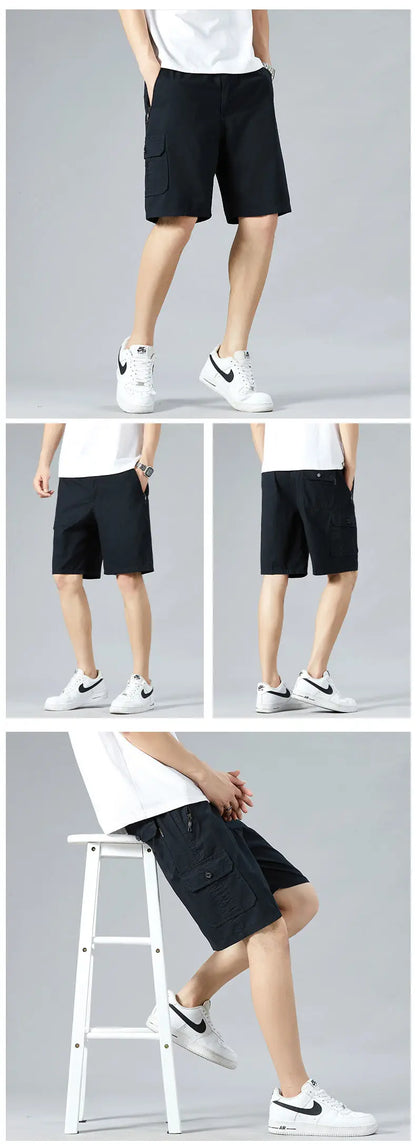 Men's Lightweight Cotton Summer Casual Shorts Loose Fit Exercise Fitness Comfortable Breathable Quick Dry Active Shorts