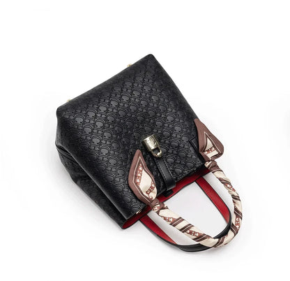 Fashion Brand Women's Handbag Large Capacity Casual Diagonal letter Silver Fox Is PU Leather Shoulder Bag