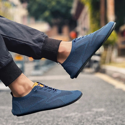Summer Men Shoes Mesh Flat Outdoor High Quality Walking Shoes Comfortable Lace Up Breathable Non Slip Casual Man Shoe