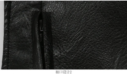 Autumn Black Motorcycle Pu Leather Vest Men Zipper Pockets Plus Size Faux Leather Biker Sleeveless Jacket 4xl 5xl