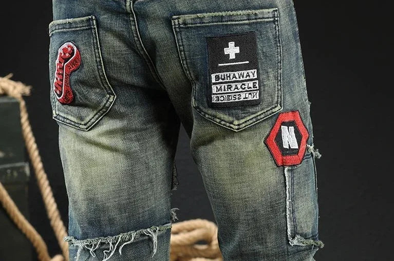 Trousers New Rock Work Wear Straight Jeans for Men Hip Hop Man Cowboy Pants with Pockets Casual Harajuku Classic Aesthetic Denim