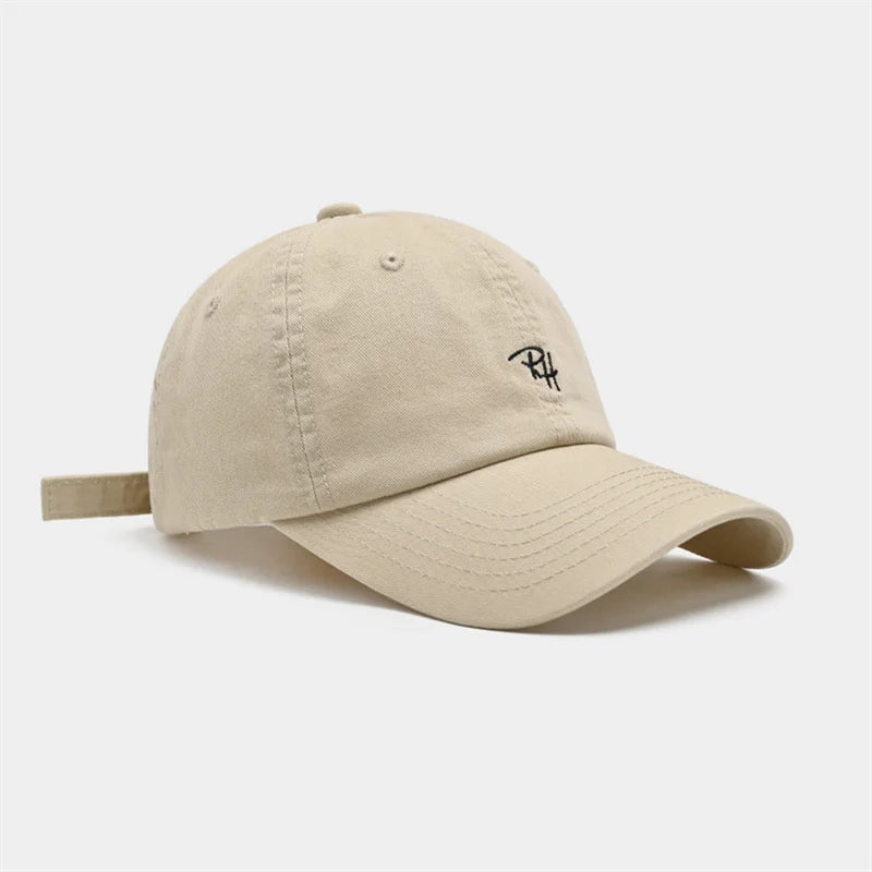 Unisex RH Letter Embroidery Baseball Cap Men Women Summer Casual Hat Outdoor Shade Adjustable Hip Hop Streetwear Trucker Hats
