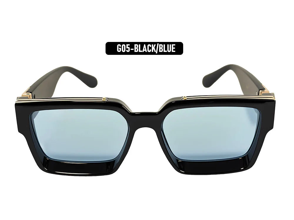 Brand Design Square Sunglass Men Vintage Retro Millionaire Sunglasses Women Thick Frame Fashion Glasses Dropshipping Gafas De So