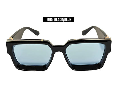Brand Design Square Sunglass Men Vintage Retro Millionaire Sunglasses Women Thick Frame Fashion Glasses Dropshipping Gafas De So