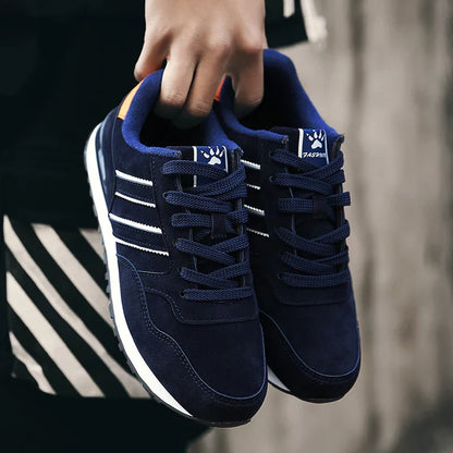 High Quality Men's Sneakers Leather Casual Shoes Autumn 2024 New Breathable Men Shoes Tenis Male Flat Shoe Zapatillas Hombre