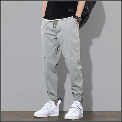Men's Fashion New Beach Pants Joggers Streetwear Sweatpants Casual Pants Loose Summer Solid Color Long Drawstring Streetwear