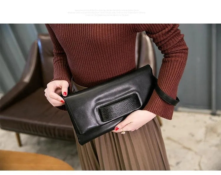 Designer bag clutch party purse bag genuine leather women large big dumplings crimping pillow bag  pouch Cloud Bags