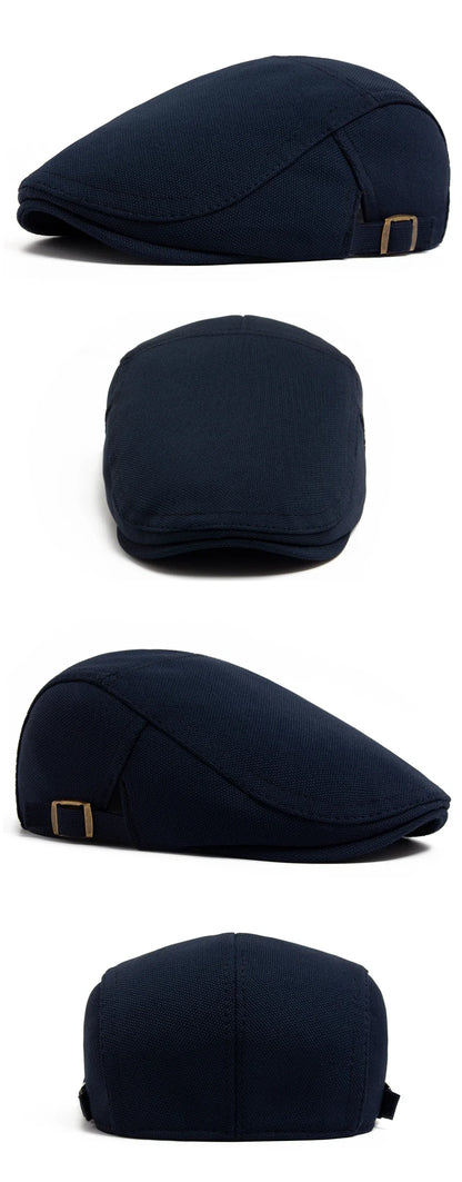 New Spring Autumn Beret Men Pineapple Pattern Fabric Casual Vintage Newsboy Hat Women Visor Fashion Retro Flat Cap Adjustable