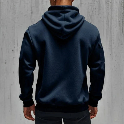 Racing Autumn and Winter Men's Multi-Pocket Zipper Hoodie Casual Sportswear and Loose Hoodie Long Sleeve Top