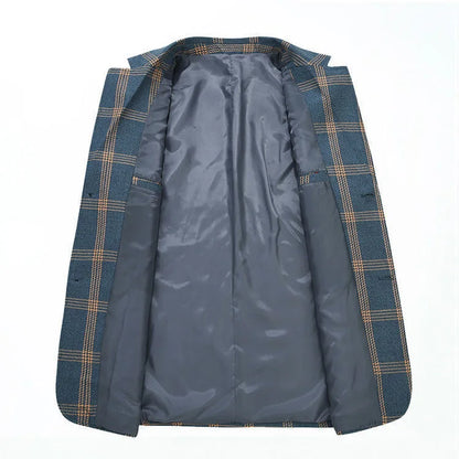 New style suit jacket - men's horizontal stripe business casual fashionable shirt - slim fit men's suit jacket