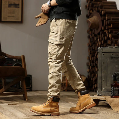 New Men Fashion Military Cargo Army Pants Slim Regualr Straight Fit Cotton Multi Color Camouflage Green Yellow Trousers BL7606
