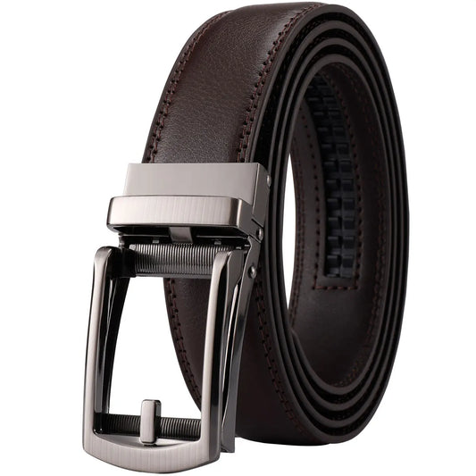 Men's automatic buckle waistband, adjustable without holes, suitable for office and daily casual wear