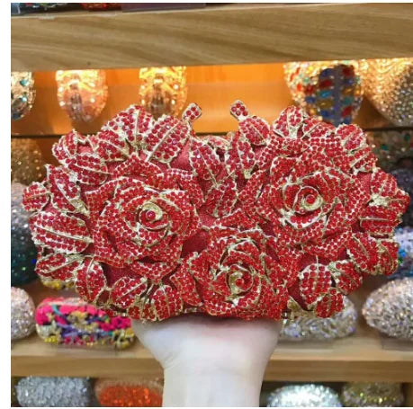 Golden Silver Color Stones Money Clutch Bag Women Crystal Clutches Bridal Handbags Wedding Party Cocktail Minaudiere Bag Purse