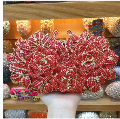 Golden Silver Color Stones Money Clutch Bag Women Crystal Clutches Bridal Handbags Wedding Party Cocktail Minaudiere Bag Purse