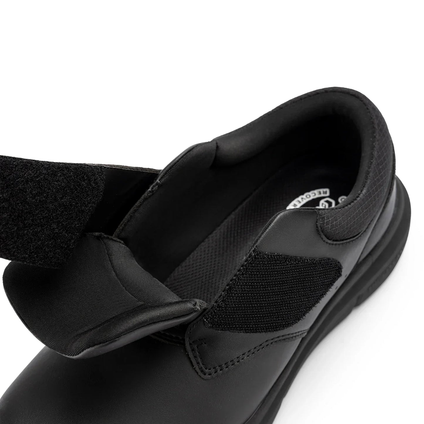 Extra Wide Men's Shoes Leather Diabetic Shoes Walking for Elder Orthopedic Toes Swollen Feet Non-Slip Arch Support