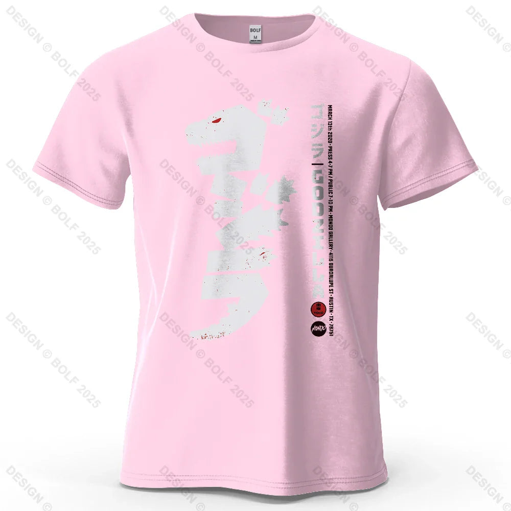 Japan Printed Men's T-Shirt 100% Cotton Oversized Harajuku Style Graphic Tees for Women Tops Tees Casual Streetwear