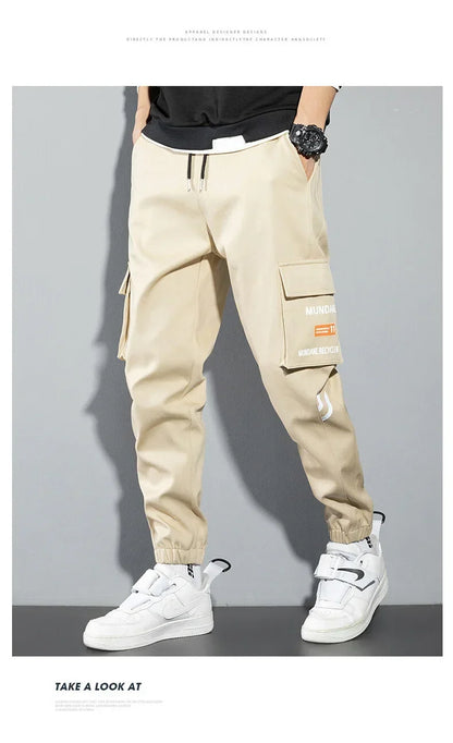 New Korean Fashion Style Casual Pants Men Cotton Cargo Trousers Male Plus Size Camouflage Streetwear Y2K Harem Jogger Camo Trend