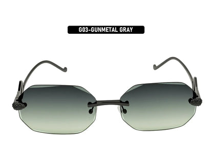 Fashion Rimless Sunglasses Women 2026 Oval Glasses Luxury UV400 Protection Dropshipping Lentes De Sol Mujer Lunette Soleil Femme