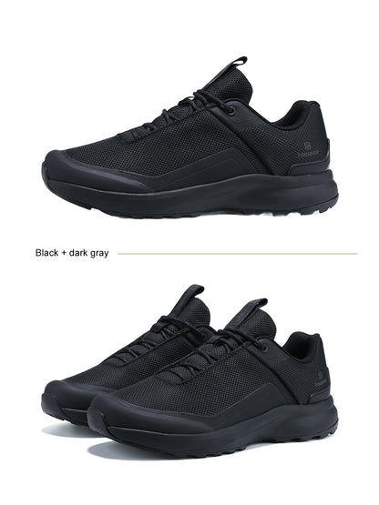 Men Hiking Shoes Litchi Leather High Quality Male Trekking Climbing Sneakers Non-slip Luxury Designer Outdoor Shoe