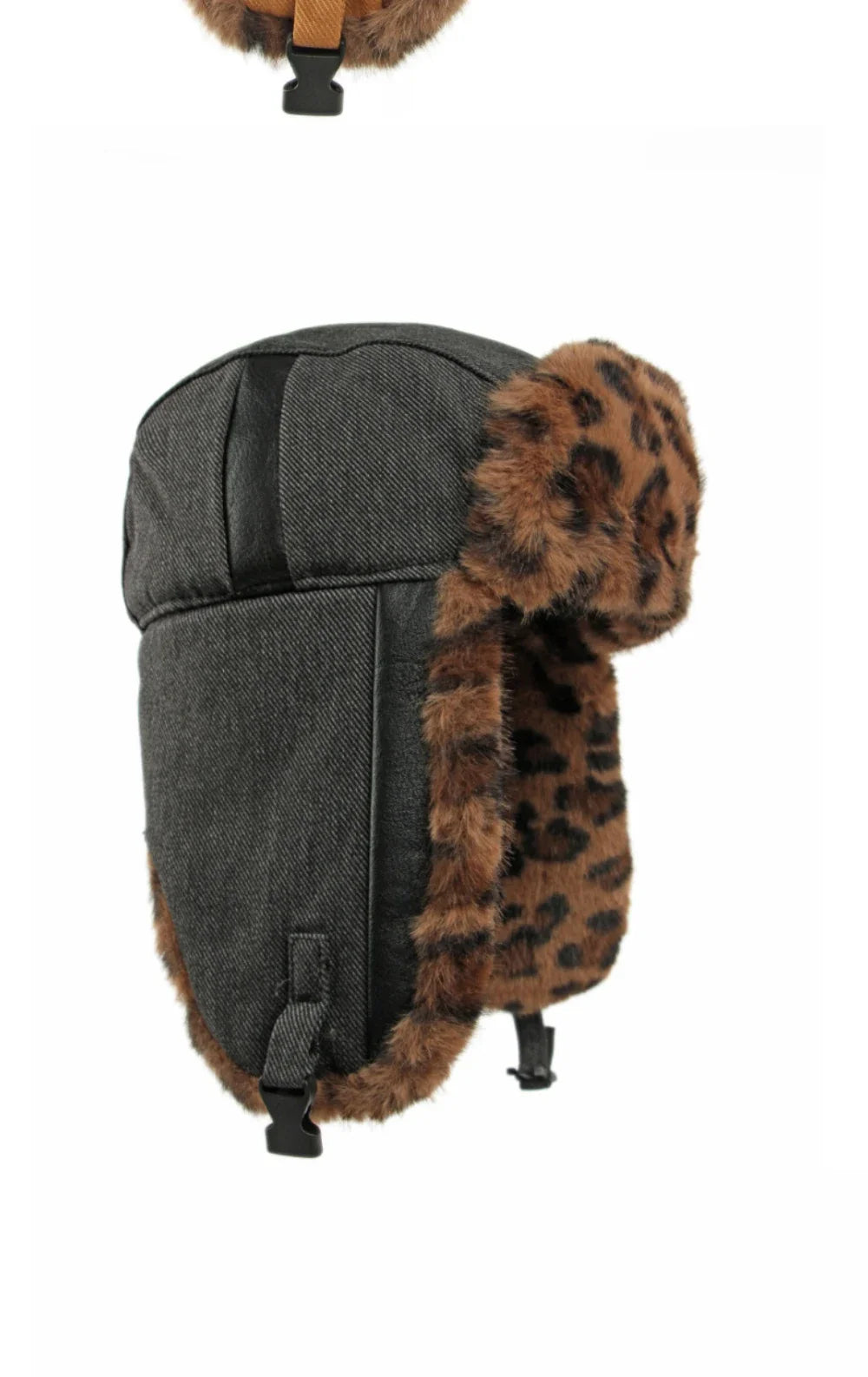 Bomber Hat Men Women Thick Warm Winter Hat Leopard Fur Earflap Cap Male Female Russian Hat Windproof Snow Ski Trapper Cap