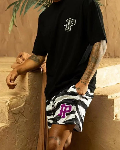 Mens Clothing IP Trend Casual Shorts Summer Fitness Sports Mesh Breathable Quick Dry Short Pants Man Beach Basketball Sweatpants