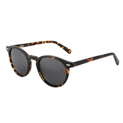 2026 Fashion Round Polarized Sunglasses Women Uv400 Protection Shade High-quality Acetate Retro Sun Glasses ZS6215