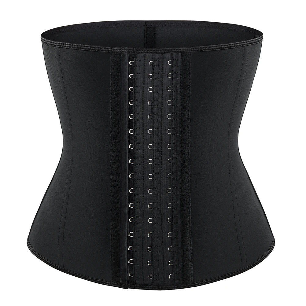 Waist Trainer corset Latex Women Plus Size Waist Cinchers Body Shaper Tummy Control  Fajas Colombianas with Hooks Slimming Belt