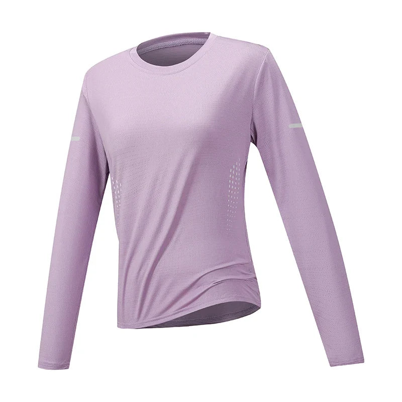 Women's Hiking Quick Drying T-shirts Breathable Camping Running Fishing Soft Elasticity Long Sleeve Tees Summer Autumn