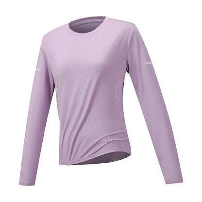 Women's Hiking Quick Drying T-shirts Breathable Camping Running Fishing Soft Elasticity Long Sleeve Tees Summer Autumn