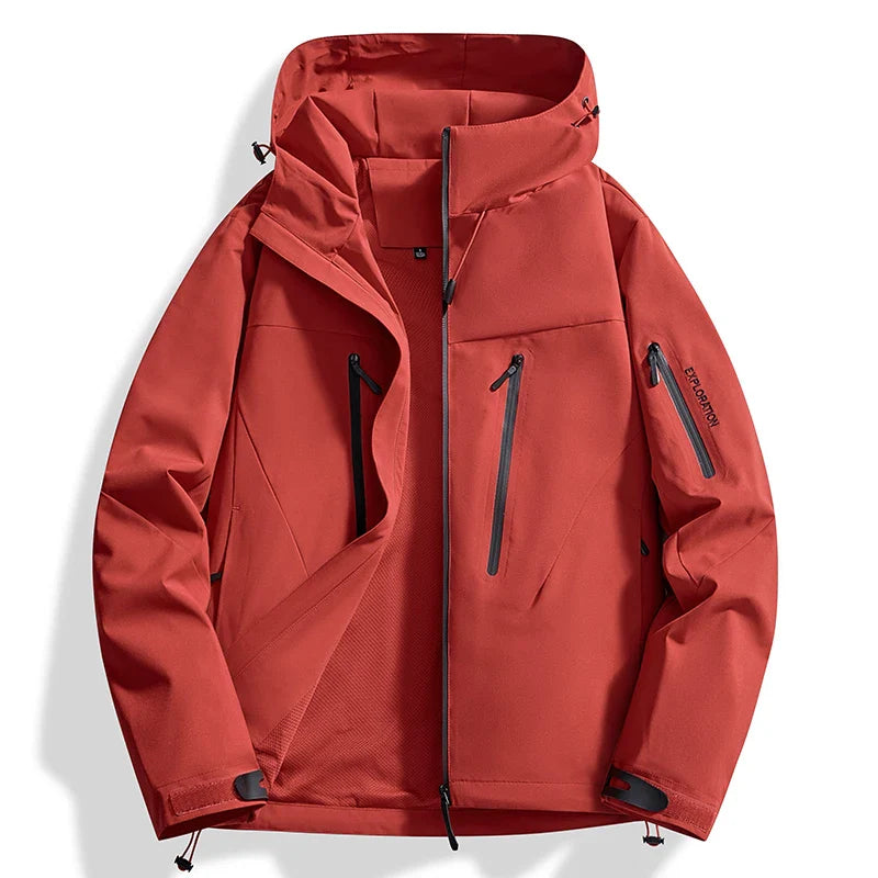 Spring New Men's Mountaineering Jacket Windproof and Waterproof Fabric Fashion Hip Hop Design Casual Oversize Outdoors Coat