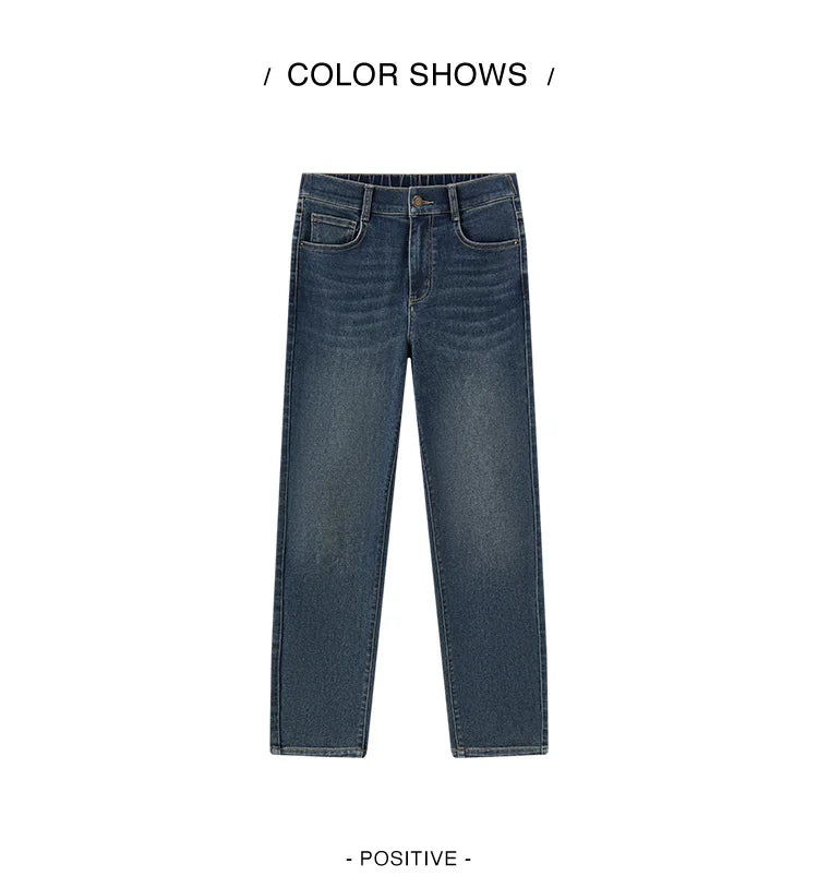 Jeans Women Minimalist Pants Autumn 2025 New Versatile Tapered Trousers
