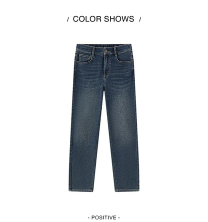 Jeans Women Minimalist Pants Autumn 2025 New Versatile Tapered Trousers