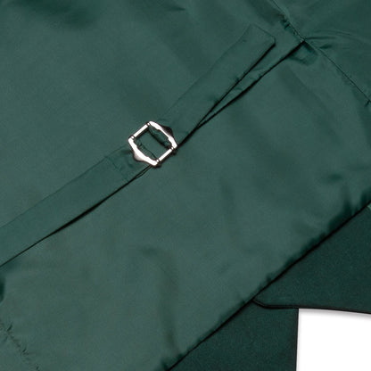 Men's Vest Elegant Green Waistcoat Necktie Handkerchief Cufflinks Sets for Male Wedding Business Party Designer Gift