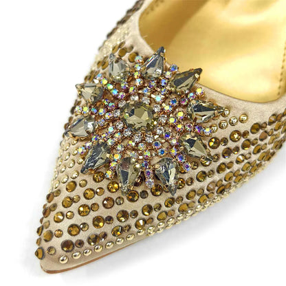 Elegant Women's Shoes and Bag Sets Wedding Party Bags and Shoes Comfortable Mid Heel Shoes Commuting Shoes for Women