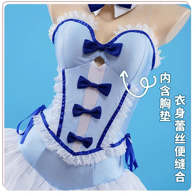 Anime New Kitagawa Marin Blue Bunny Girl My Dress-Up Darling Marin Kitagawa Bunny Girl Cosplay Costumes Role Play Cosplay Outfit