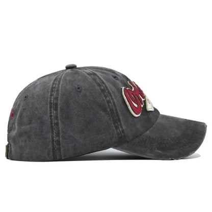 Hip Hop Holes Baseball Hat For Men Women Retro Washed Cotton Peaked Cap Fashion Snapback Sun Visors Punk Letter Bonnet кепка y2k