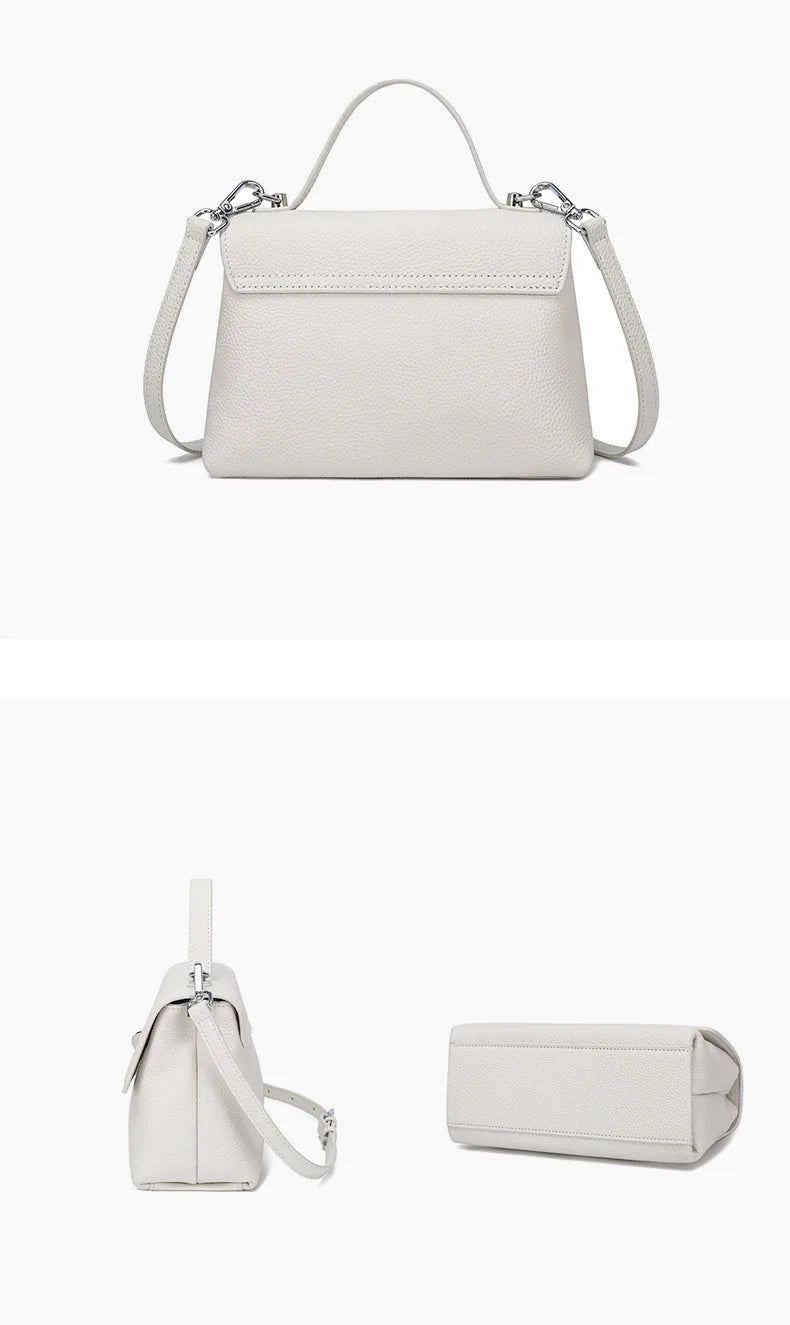 Luxury handbags female crossbody bags small square shoulder bag new fashion 2025 genuine cowhide leather satchel