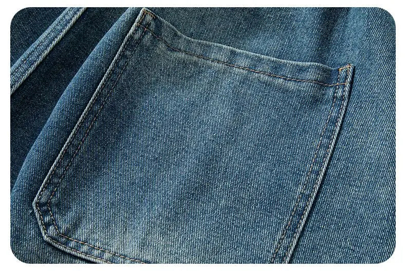 Bermuda Men's Denim Shorts Summer New Fashion Loose Jeans Casual Vintage Drawstring Cargo Short Pants Male Streetwear