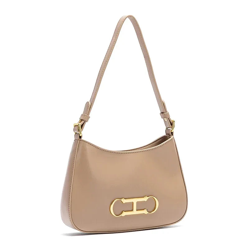 Fashion Classic Women's New Shoulder Bag Solid Color Design Retro Style Casual Minimalist Versatile Women's Handbag