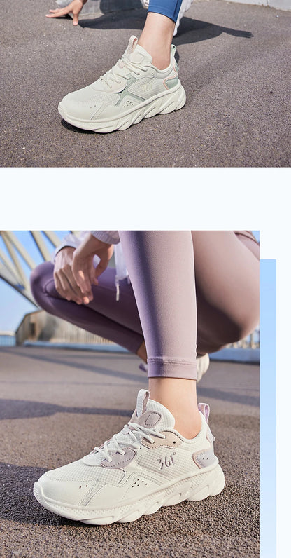 Women Running Sport Shoes Lightweight Non-Slip Shock-absorption Breathable Mesh Girl Sneaker Female 682232212
