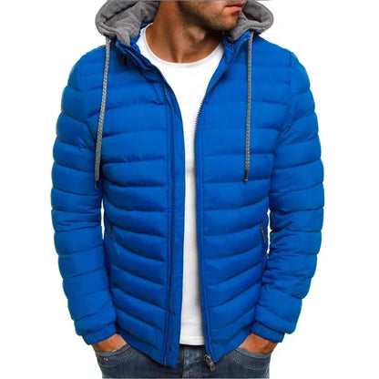 Outdoor Leisure Sportswear for the Autumn and Winter of 2025. Fashionable, Simple and Classic Hooded Warm Zipper Jacket.