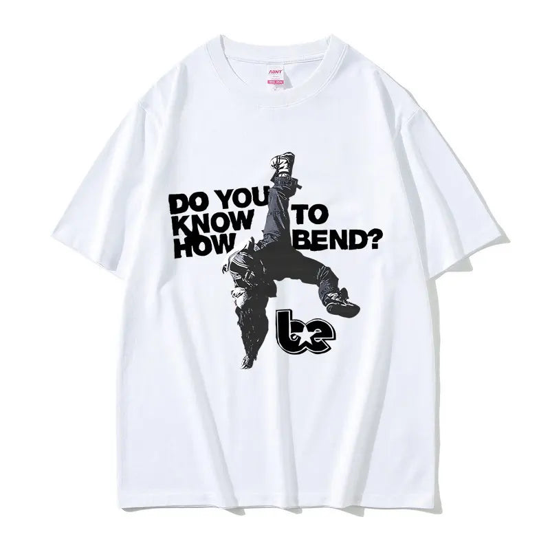 Hit Me Hard and Soft Do You Know To How Bend Same Style Print T-shirts Men Women Fashion Pop Music T Shirts Oversized T-shirt