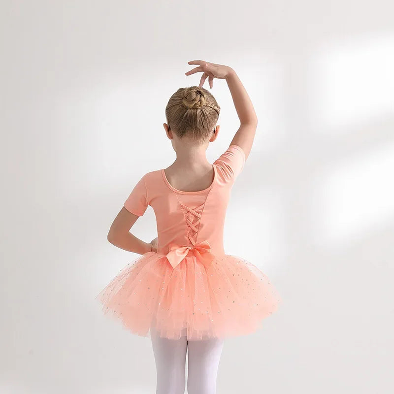 Children's Dance Costume Girl Dress Tutu Outfit Vestido Girls Clothes Ballet Leotard Robe Fille Summer Ballet Skirt Baby Dresses