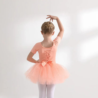 Children's Dance Costume Girl Dress Tutu Outfit Vestido Girls Clothes Ballet Leotard Robe Fille Summer Ballet Skirt Baby Dresses