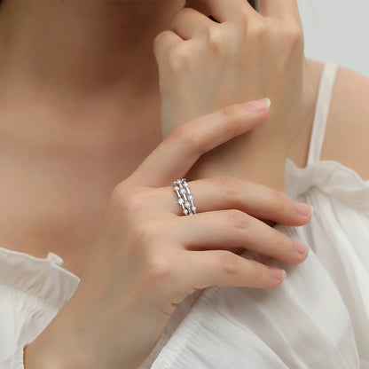 Trending Wedding Band Moissanite Ring With Certificate Genuine Silver 925 Enagement Jewel Gift For Women Positive Stones