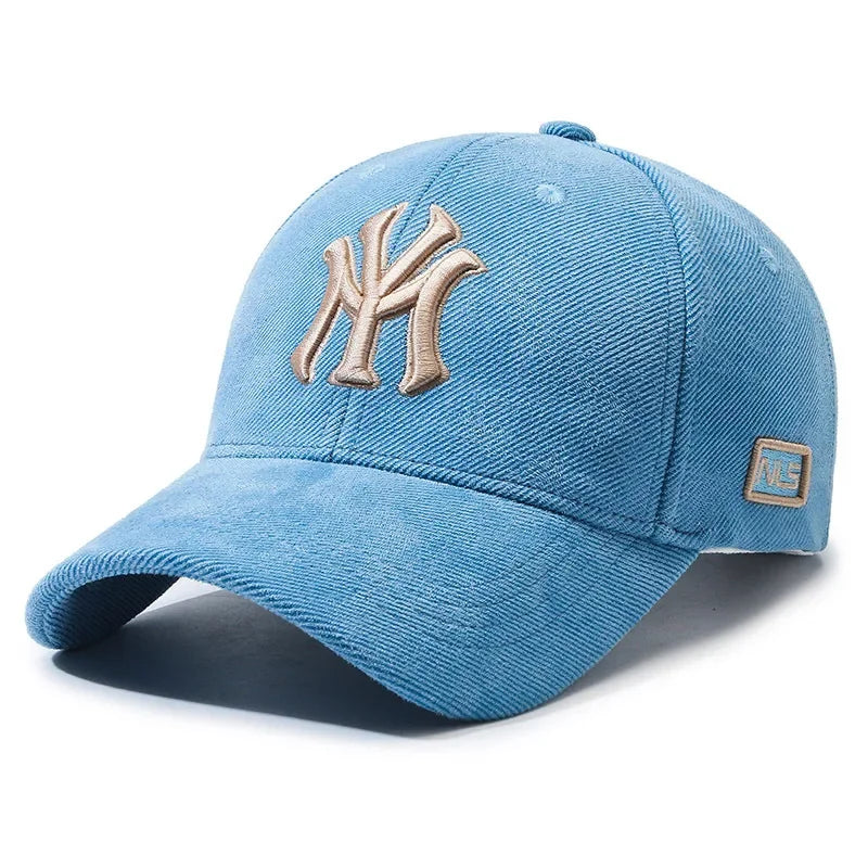 Fashion Embroidered Letters Baseball Cap for Men Women, Adjustable Unisex Couple Matching Sun Hat, Trendy Casual Duck Bill Cap