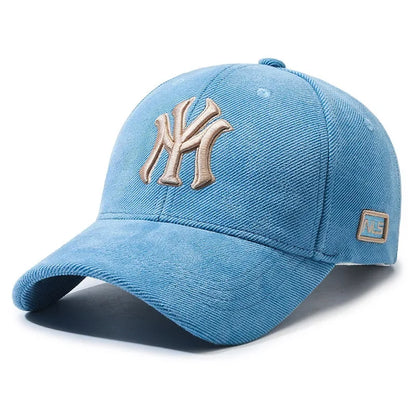 Fashion Embroidered Letters Baseball Cap for Men Women, Adjustable Unisex Couple Matching Sun Hat, Trendy Casual Duck Bill Cap