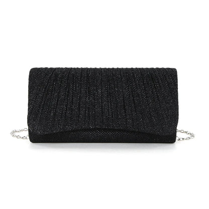 Women Shiny Crossbody Bag Elegant Sparkle Shoulder Bags Clutch Bag Fashion Chain Tote Handbag Ladies Chic Evening Wedding Clutch