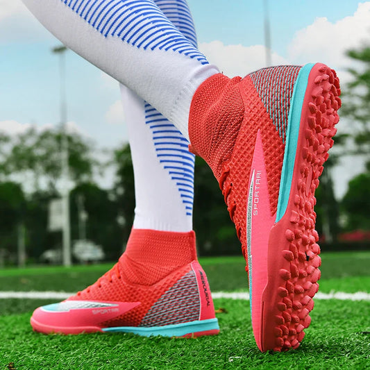 Men TF Football Boots Sneakers Indoor Comfortable High Quality Training Male Soccer Shoes Non Slip Sports Football Shoes Match