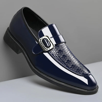 Party Wedding Oxford Footwear New Arrival Leather Men Casual Shoes Office Work Business Shoes Pointed Toe Loafers Brogue Shoes